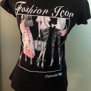 Black Women Shirt Size S & M New